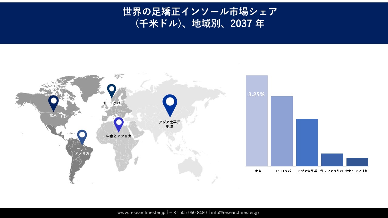足矯正インソール市場地域概要