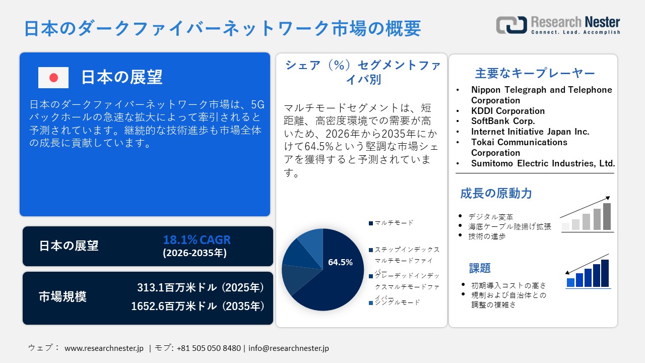日本のダークファイバーネットワーク市場概要