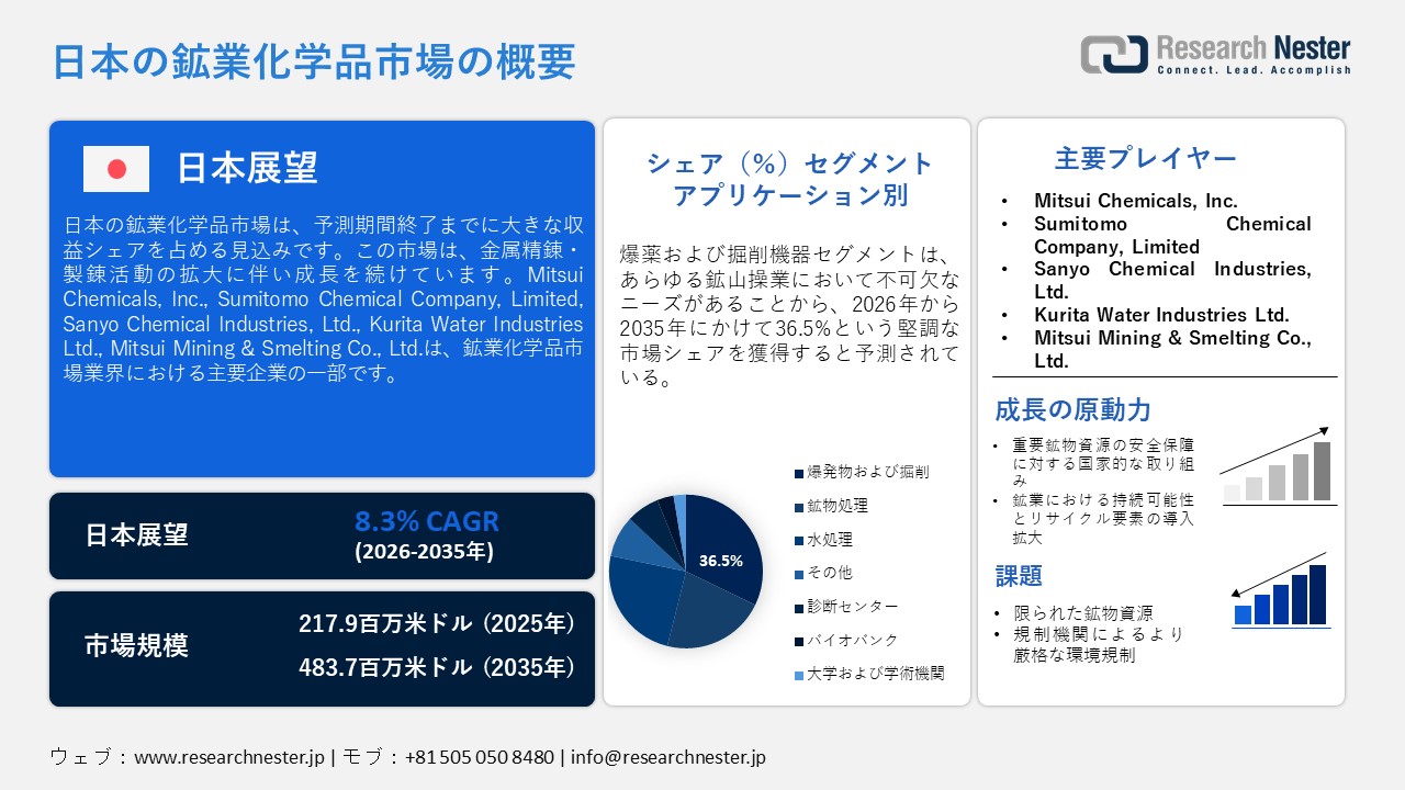 日本の鉱業化学品市場概要