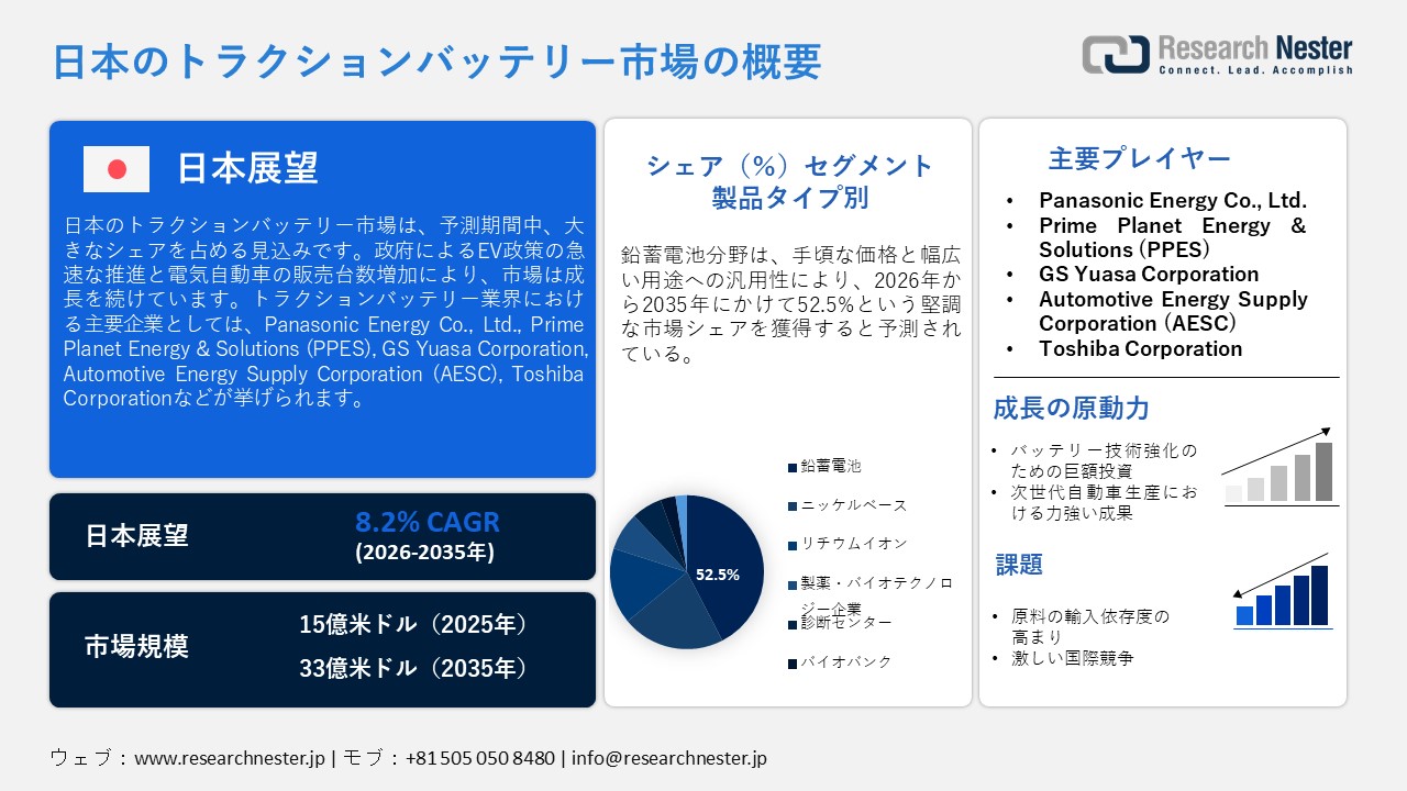 トラクションバッテリー市場概要