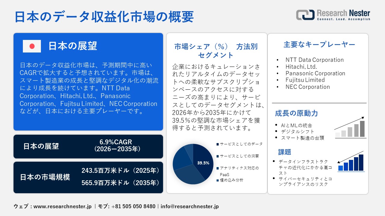 日本のデータ収益化市場概要