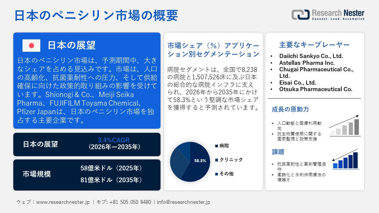 日本のペニシリン市場概要