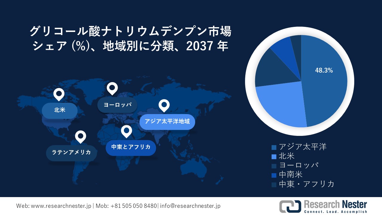 グリコール酸ナトリウムデンプン市場地域概要